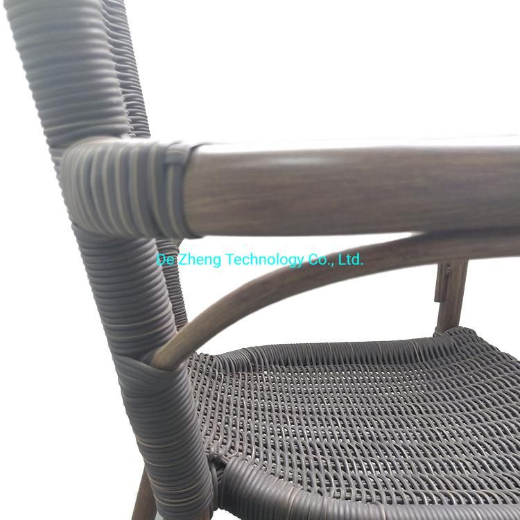 New Design in Vintage Wicker Rattan Patio Outdoor Dining Set Hotel Chair Rattan Furniture