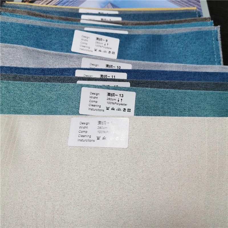 Factory Home Sofa Textiles Woven Window Velour Curtain Fabric in China