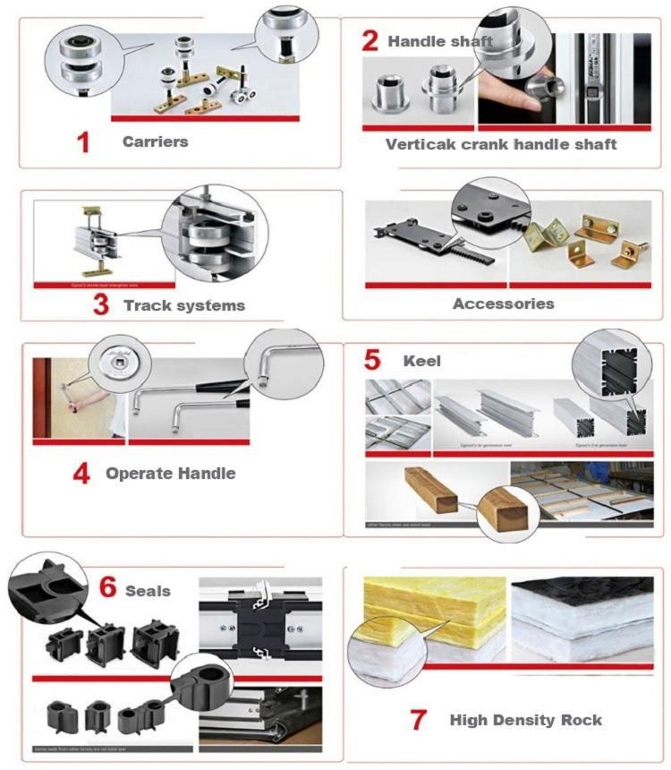 Aluminium Accessories Movable Wall Components Sliding Door Track Roller