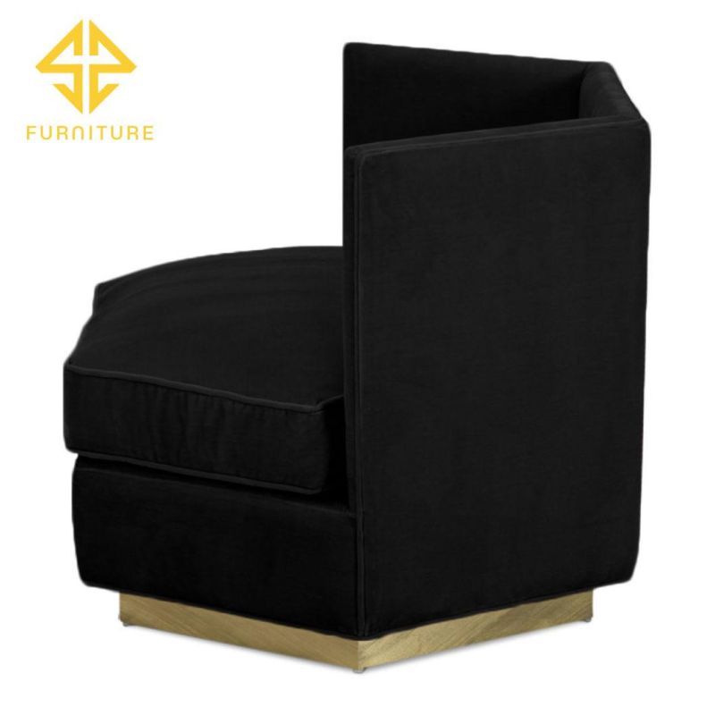 Living Room Luxury Modern Upholstered Fabric Arm Chair