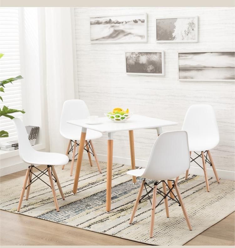 Wholesale Modern Nordic Dining Table Set Design Square Wood Dining Table for 6 People
