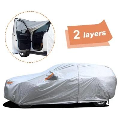 Two Layers Car Cover in PEVA Fabric with Fleece Waterproof All Weather