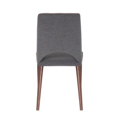 Restaurant Comfort Chair Solid Wood Design Fabric Dining Chair