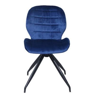 Quality Hot Selling Restaurant Furniture Modern Dining Chair Velvet Dining Chair Price with Metal Legs
