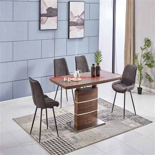 Modern Style of Dining Sets MDF Extenable Dining Table in Dining Room