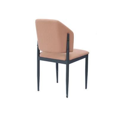 Modern Indoor Living Room Bedroomfurniture Sofa Chair Velvet Cushion Metal Steel Dining Chair for Home