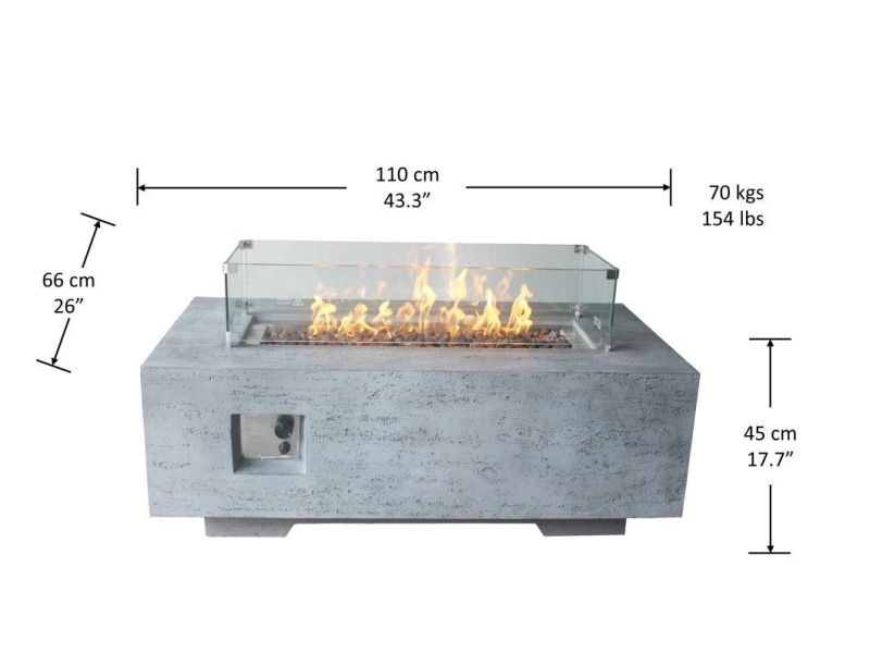 Customzied High Quality Propane Gas Fire Pits Table/ Propane Coffee Table