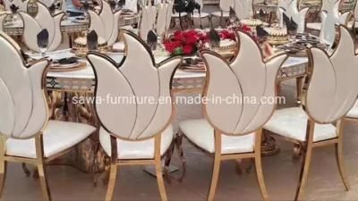 New Product Wedding Furniture Stainless Steel Dining Banquet Sillas for Events