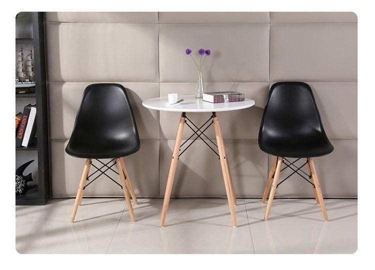 Modern Nordic Restaurant Home Furniture 4 Seater 80cm Diameter Round MDF Dining Table