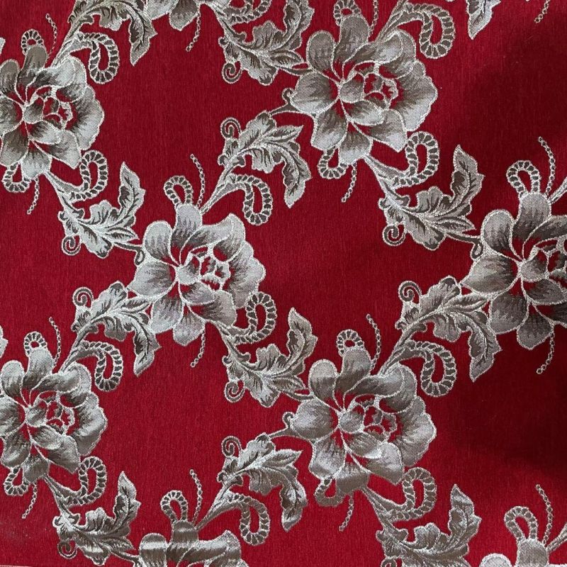 Polyester Chenille Jacquard Upholstery Fabric Sofa Fabrics Furniture Fabric Waistcoat Fabric (JAC005)