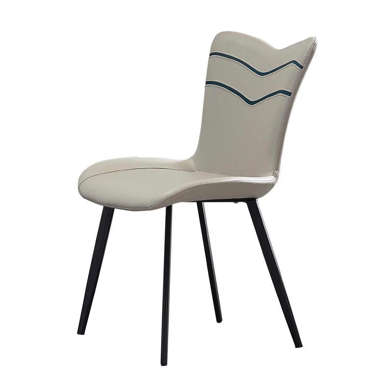 Wholesale Market Manufacture Modern Upholstered Fabric Leather Metal Dining Chairs