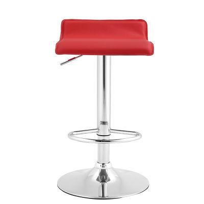 Hot Selling Bar Furniture Chair Modern Swivel Stainless Steel Adjustable Leather Bar Stool