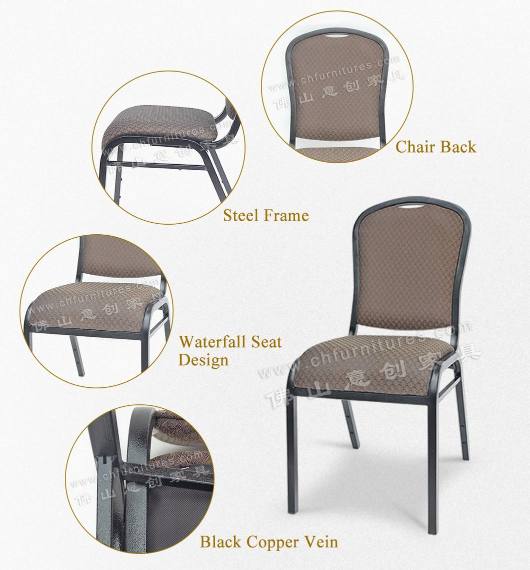 Yc-Zg38 Metal Dining Banquet Restaurant Chair for Hotel