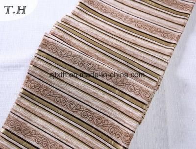The Light Color Chenille Strip for Sofa and Chair Fabric