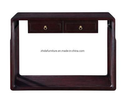 Chinese Style Antique Black Wooden Console Table