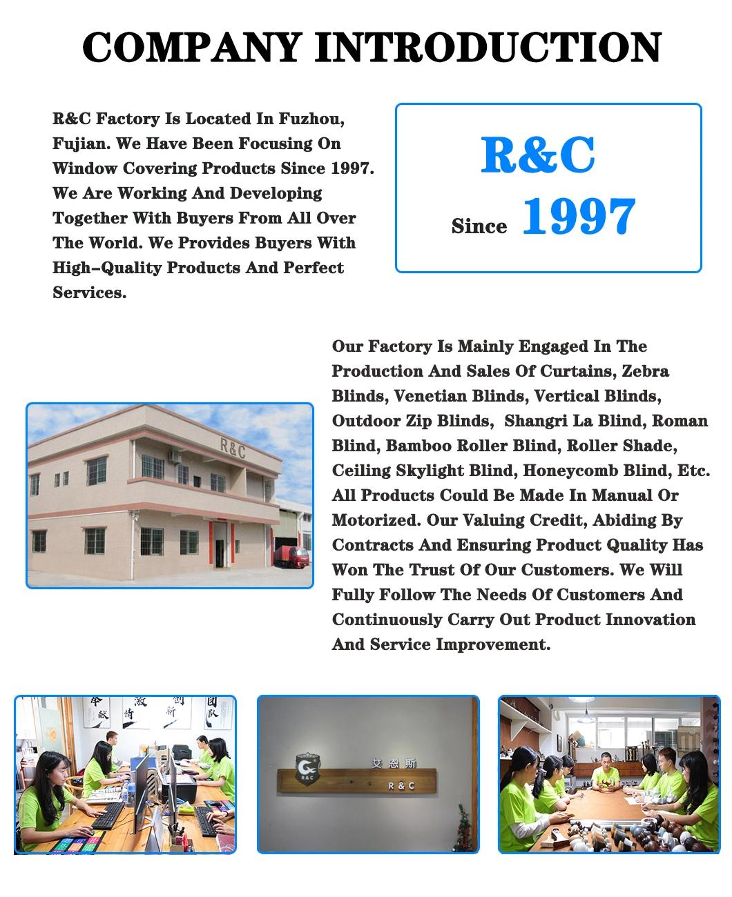 R&C Wholesale High Quality Home Sheer Clear Horizontal Blinds Aluminum Venetian Blinds