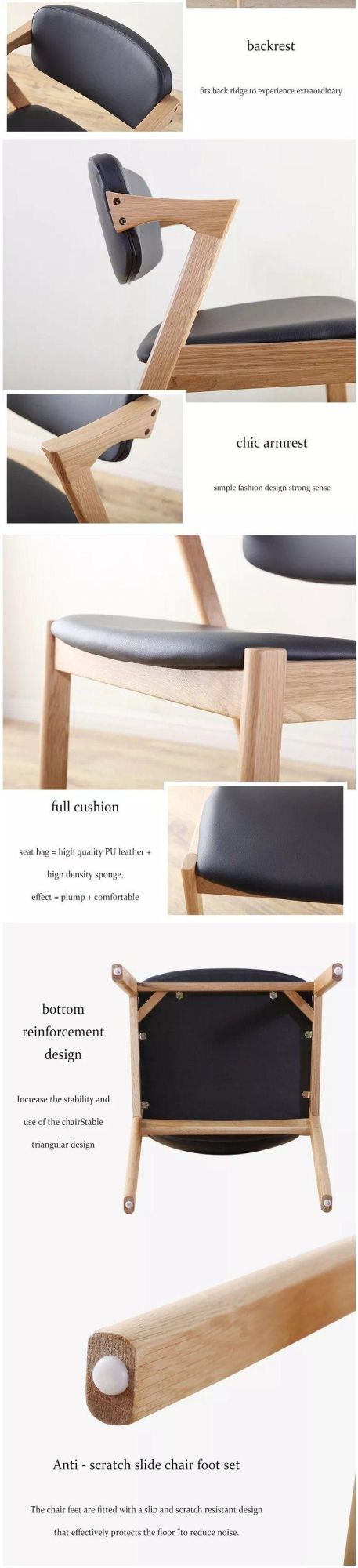 Furniture Modern Furniture Chair Home Furniture Wooden Furniture OEM Acceptable Modern Designer High Wooden Dining Room Chairs