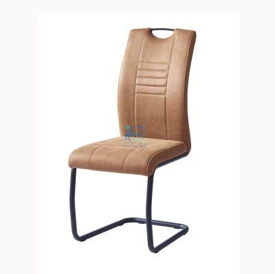 China Factory Whosale Home Furniture Dining Room Chair Metal Chair with Fabric