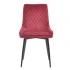 Kitchen Counter Corner Fabric Dining Chair with Backrest and Metal Legs