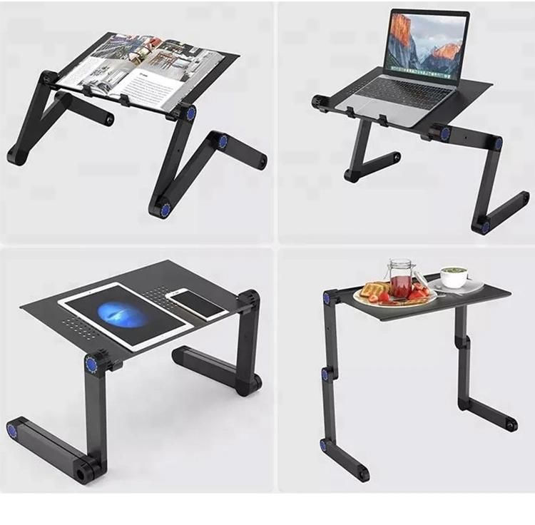 China Manufacturer Wholesale Adjustable Portable Folding Laptop Notebook Computer Desk