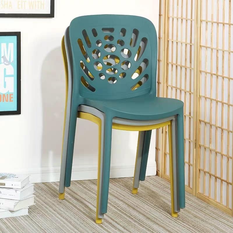 Dining Furniture for Library Restaurant Chair Festival with Light Small Modern Design Plastic Chair