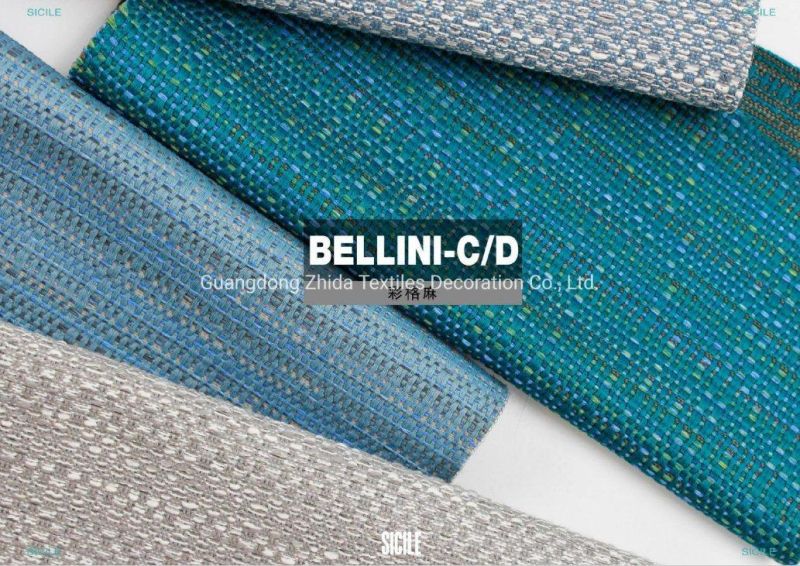 Sicile Color Blended Weaving Waterproof Upholstery Sofa Furniture Fabric