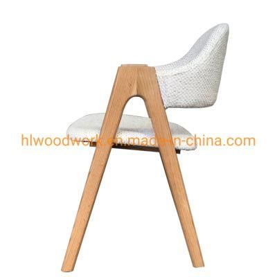 Dining Chair Modern Tai Style Oak Wood Home/Hotel/Restaurant Chair Arm Chair Color Fabric Most Popular Dining Chair Wood Furniture Dining Chair