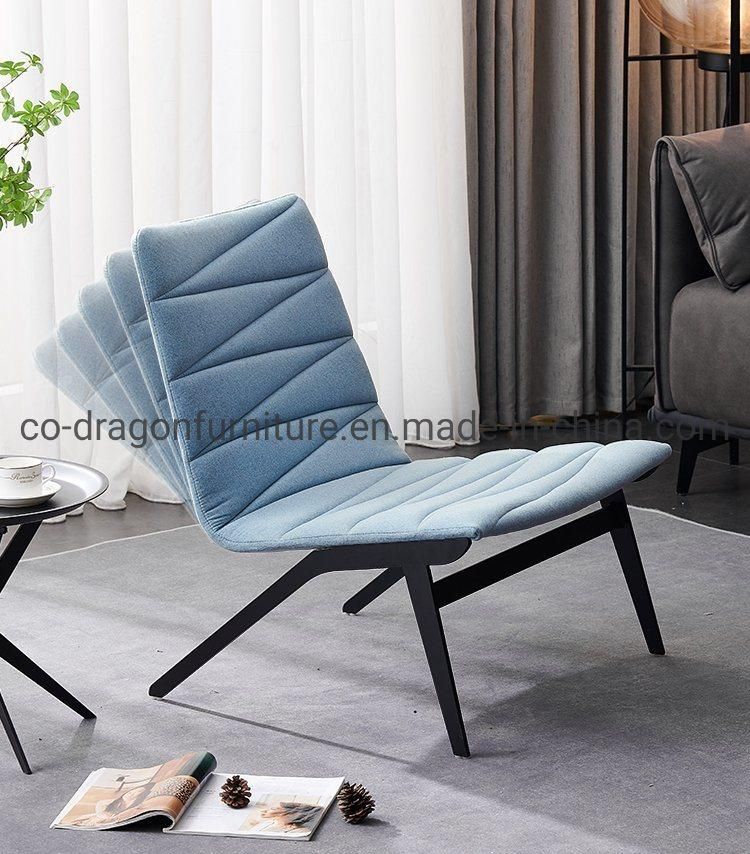New Design Metal Legs Fabric Lounge Chair for Home Furniture