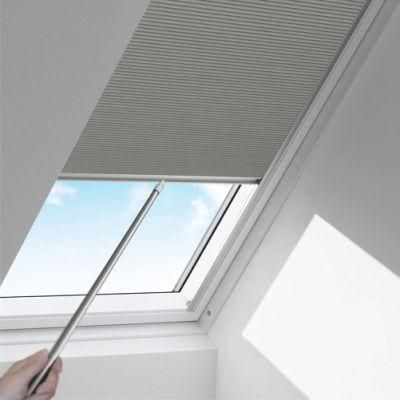Manual Pattern Cellular Shades Cordless Honeycomb Blinds Full Blackout Fabric Window Shades for Skylight