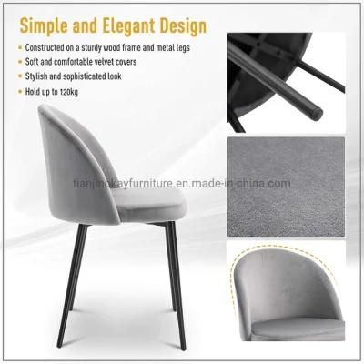 Dining Chairs Set of 2 Contemporary Design for Office Dining Kitchen W/Soft Fabric Seat and Back Living Room Chair