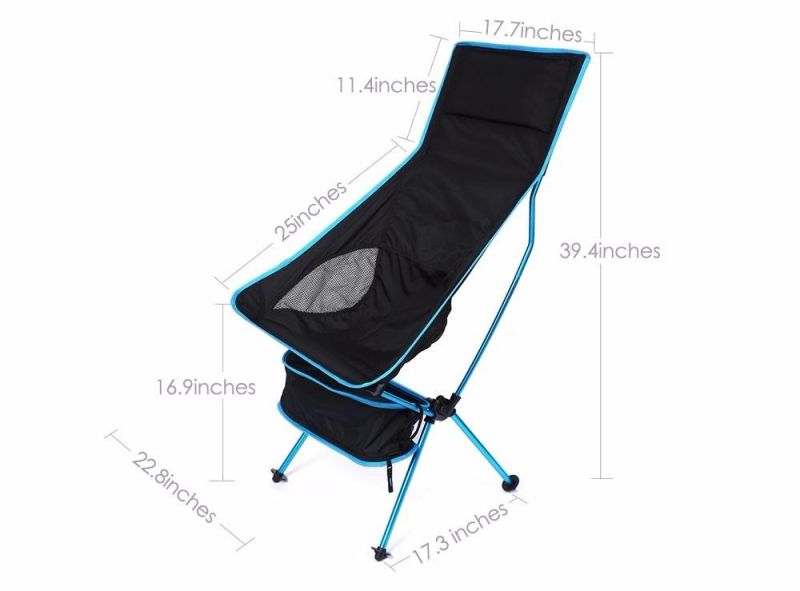 EL Indio Fishing Chair Folding Camping Chairs Ultra Lightweight Folding Portable Outdoor Hiking Lounger BBQ Picnic Chair