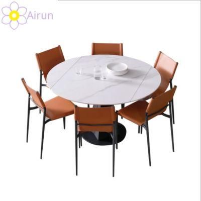 Commercial Furniture Hotel Furniture Comfortable Design Leather Fabric Hotel Meeting Banquet Iron Steel Stacking Restaurant Chair