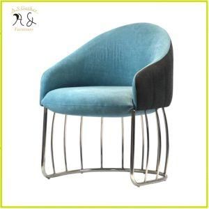 Luxury Modern Fabric Single Sofa Chair with Metal Leg