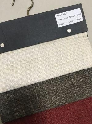 100%Polyester Fake Linen Sofa Fabric Popular for Russia