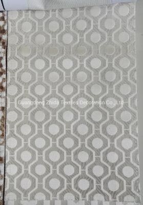 Hotel Textiles Cut Velvet Honeycomb Jacquard Decorative Cushion Fabric Tela
