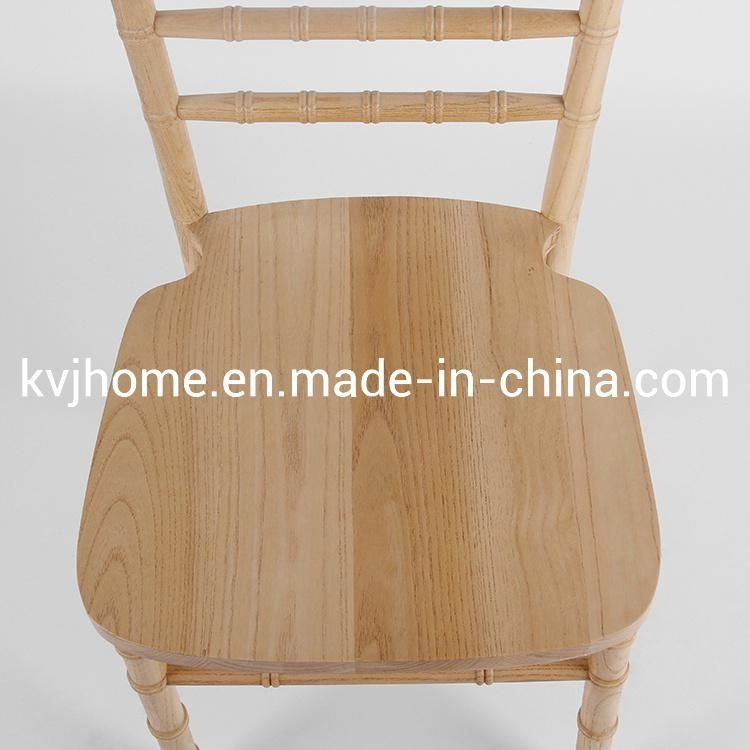 Kvj-7047 Solid Wood Wedding Stacking Tiffany Chivari Chair