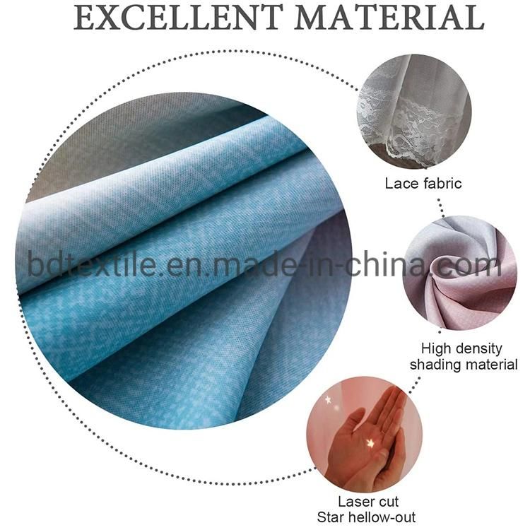 High Quality Jacquard Roller Blind Curtain Fabric Continuous Sheer Curtain