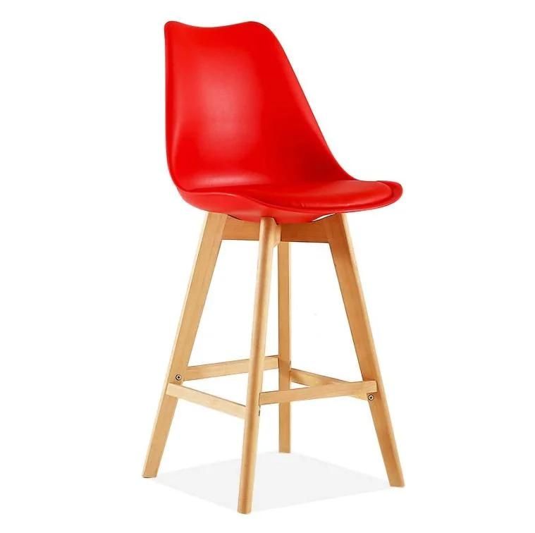 Stylish Upholstery Tulip Chair Plastic High Bar Counter Chair