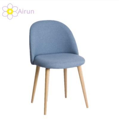 Nordic Simple Backrest Bedroom Book Celebrity Negotiation Makeup Cute Stool Upholstered Fabric Velvet Dining Chair