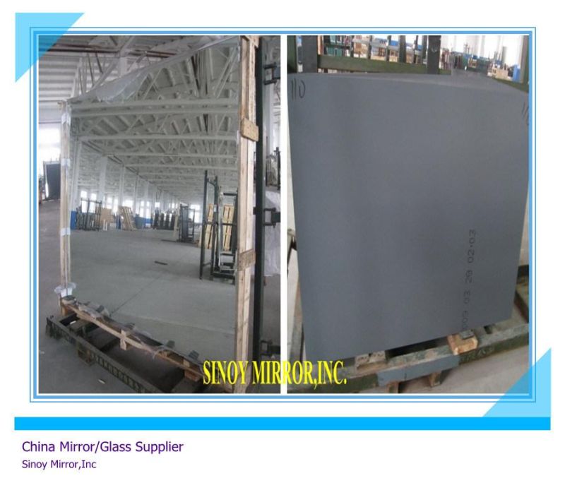 Double Coated with Two Layers of Waterproof Paint Clear Float Silver Mirror Glass