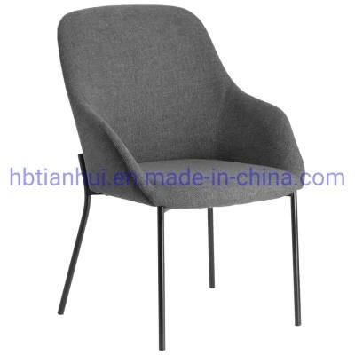 Modern Living Room Luxury Nordic Style Coffee Restaurant Dining Furniture Customized Design Upholstered Fabric Home Kitchen Dining Chair