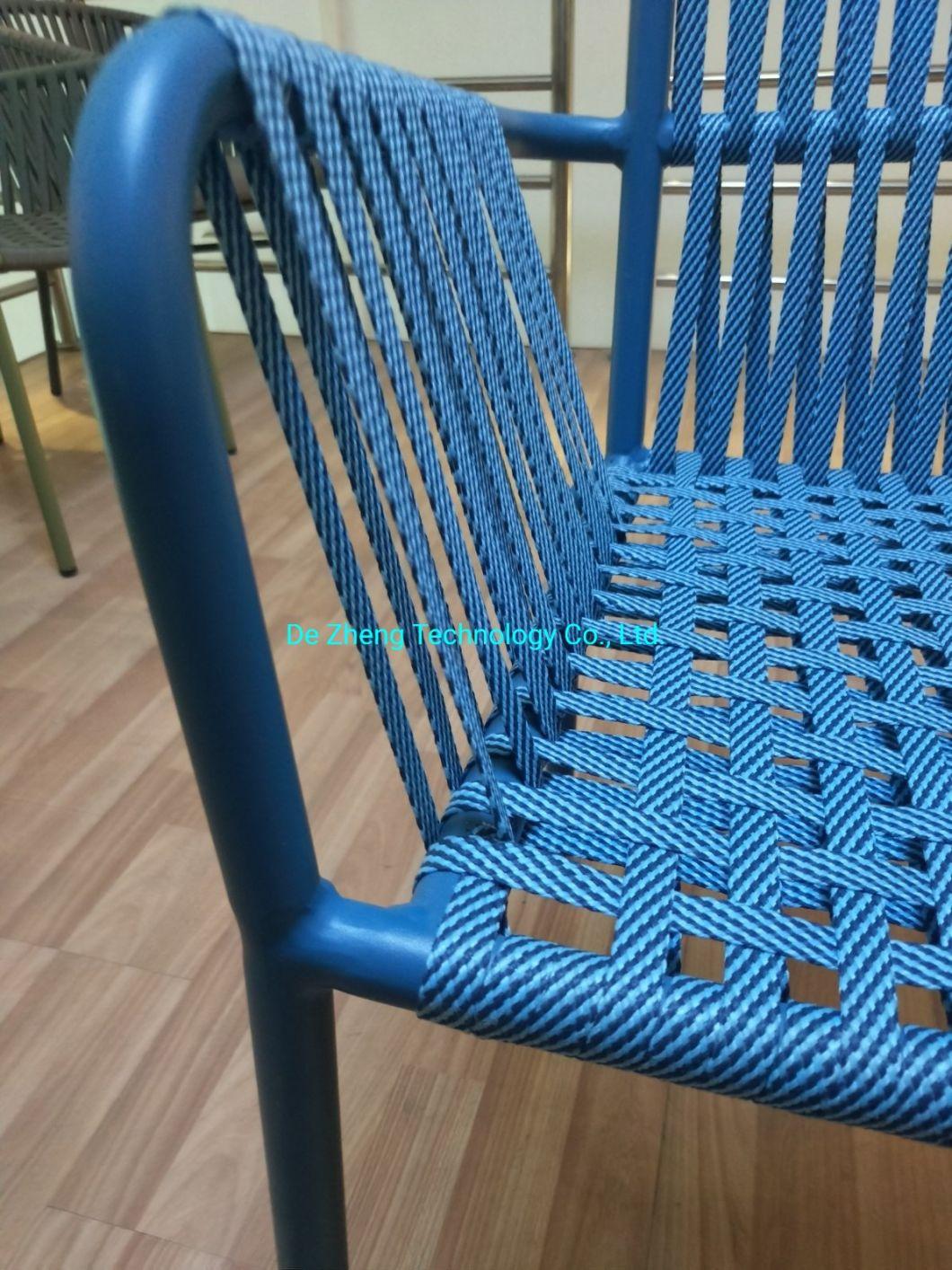 Weather Resistant Commercial Restaurant Garden Wicker Cane Dining Table and Chairs Outdoor Dining Aluminum PE Rattan Furniture