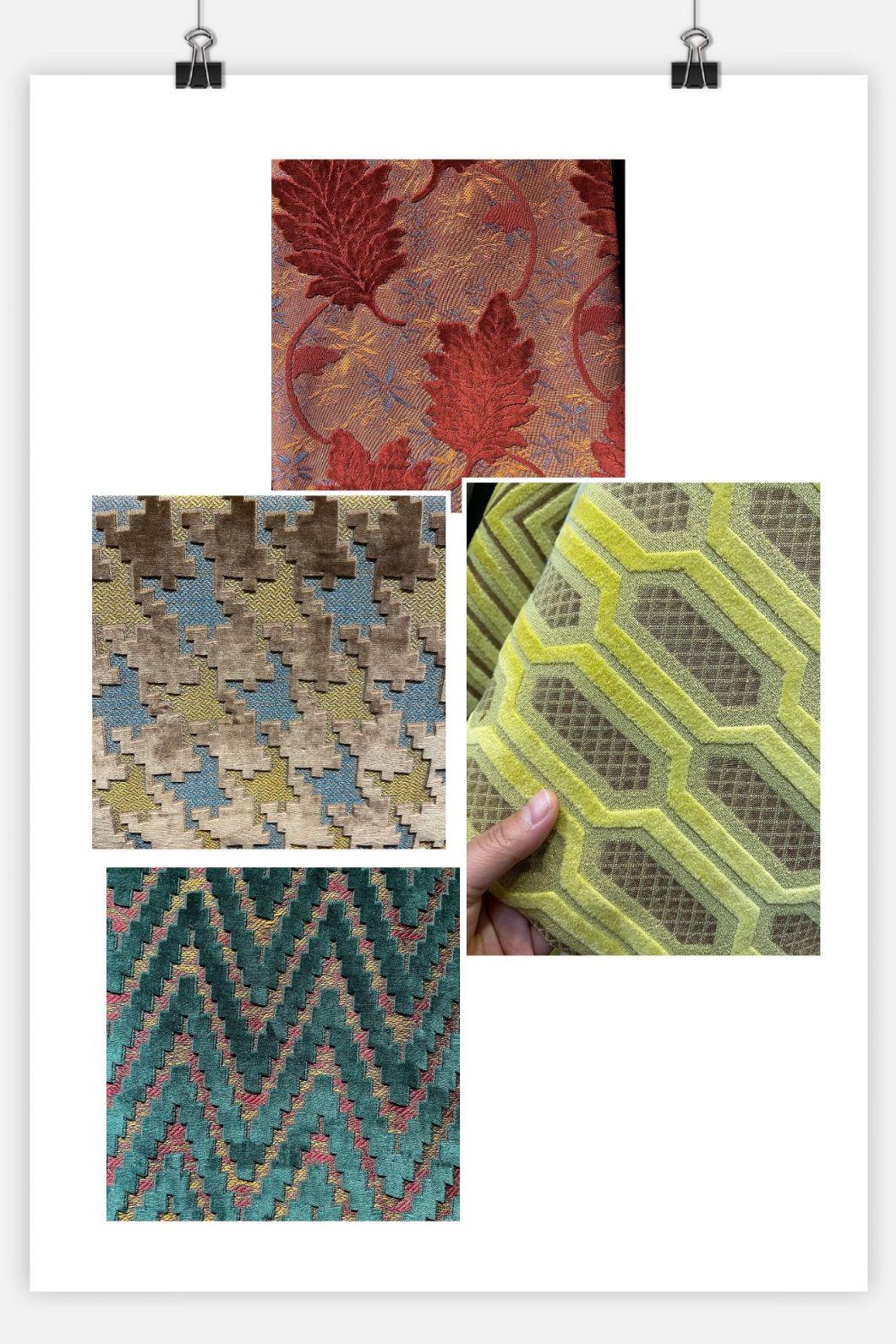 Popular Teddy Fur Woven Fabric Sofa Fabric Furniture Fabric Decorative Cloth Upholstery Fabric (WH35)