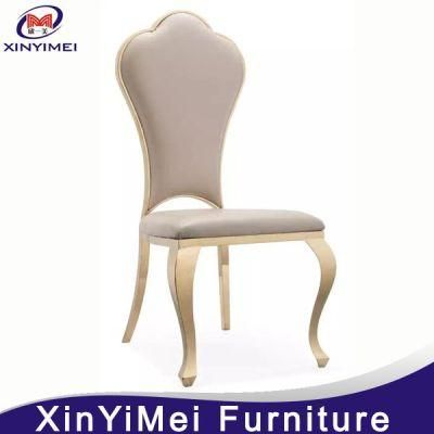 China Manufactory Wholeale Royal Gold Stainless Steel Dining Chair