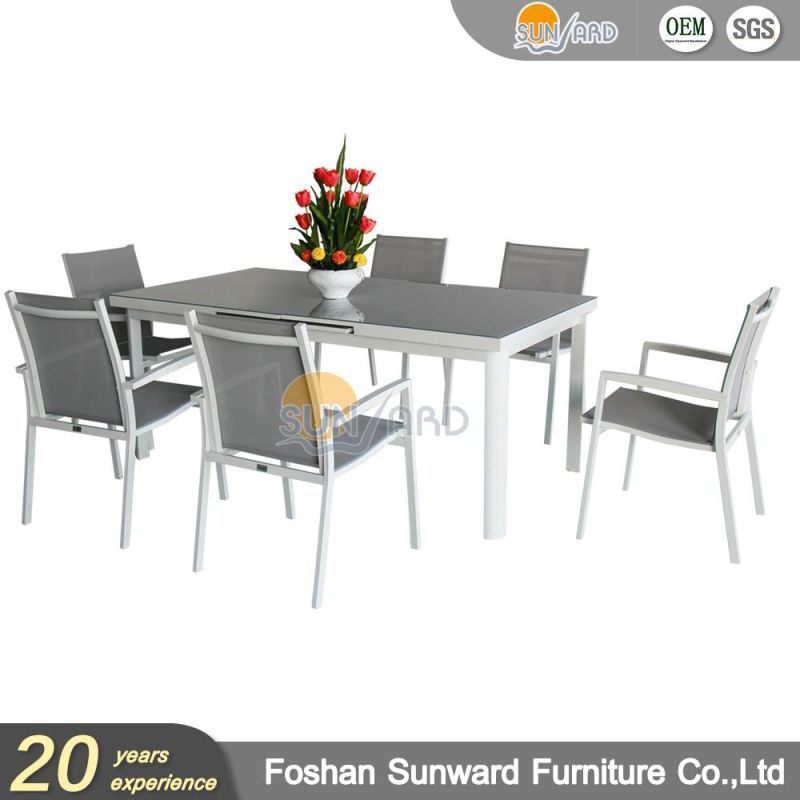 Square Long Table Rattan Outdoor Bistro Dining Table Set Terrace Balcony Garden Furniture