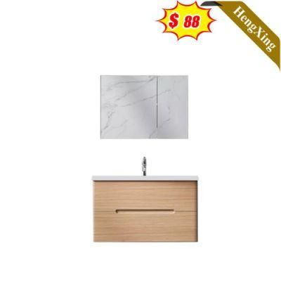 Convenience with Tempered Glass and Vanity Foshan Factory Oak Wood Bathroom Cabinet