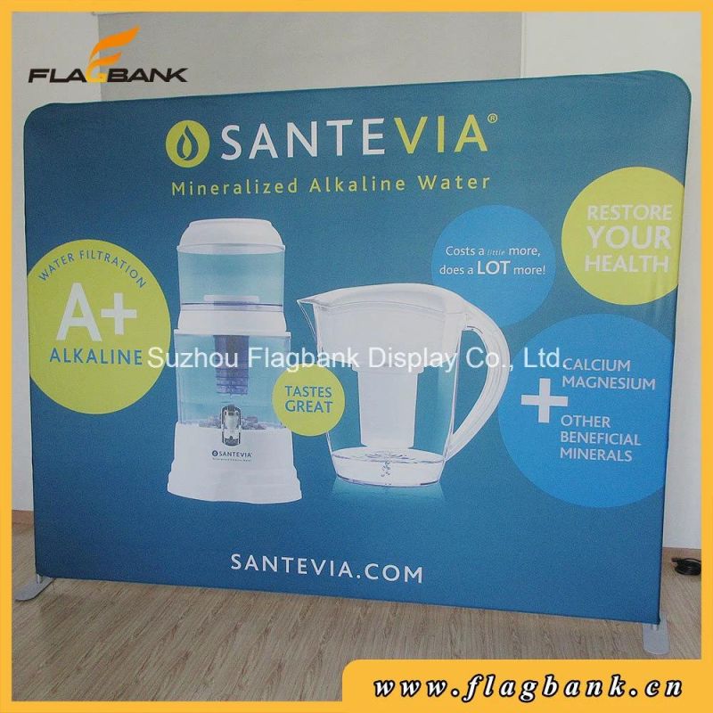 Curved Tension Fabric Backdrop Tradeshow Display Stand
