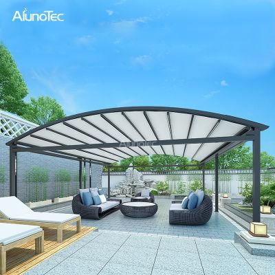 Customized Aluminum Retractable Roof System Waterproof Garden Gazebo