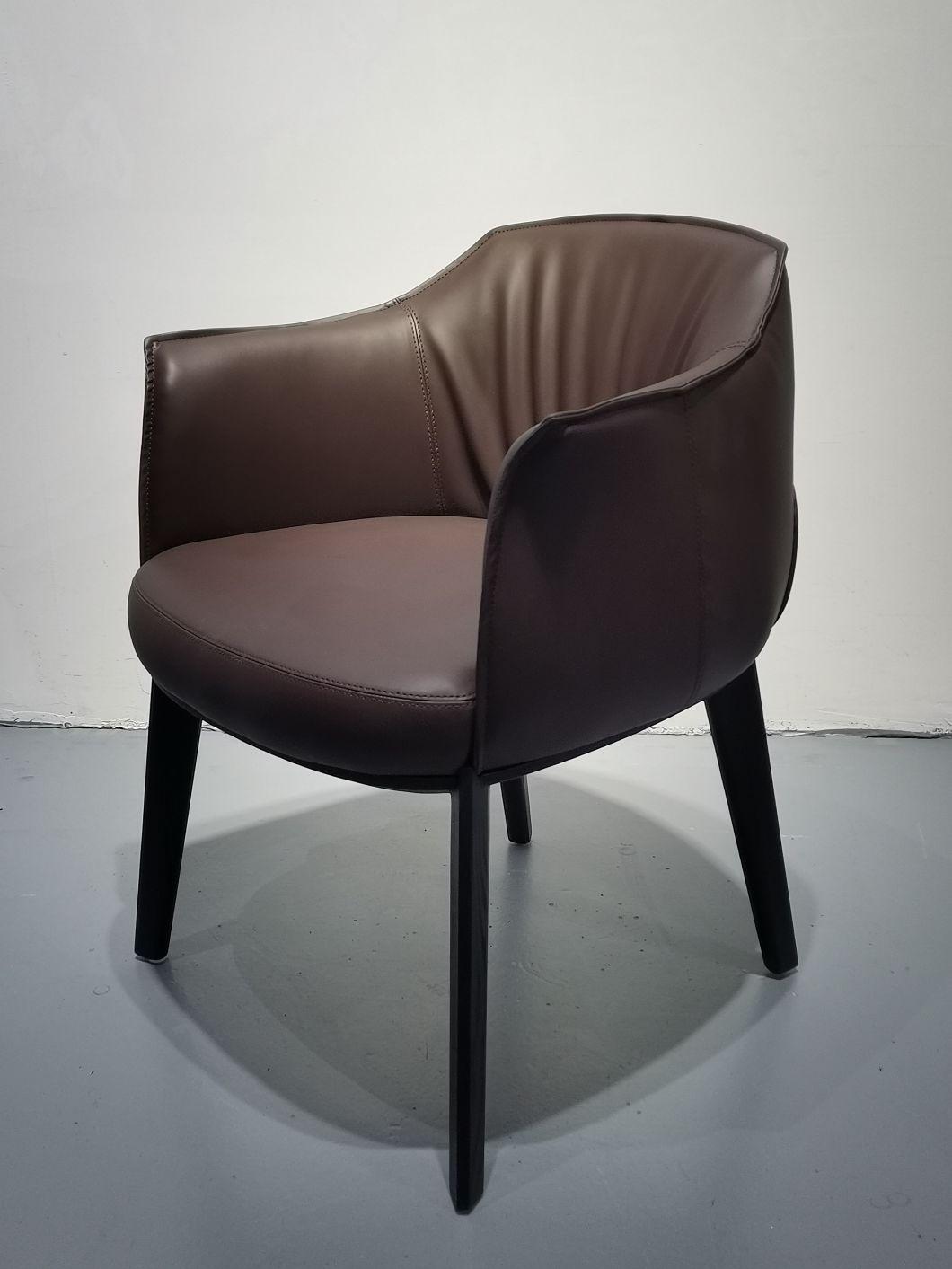 Deluxe Leather or Fabric Upholstery Hotel Bedroom Chair