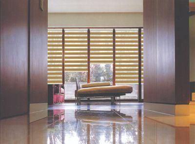 Double Layer Day and Night Indoor Shade Window Manual Zebra Blinds Shade Dual Roller Blinds